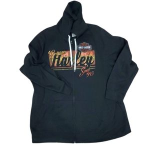 Harley Davidson Mens Zipup Hoodie. Size 3x